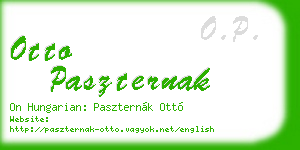 otto paszternak business card