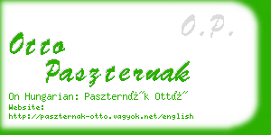 otto paszternak business card